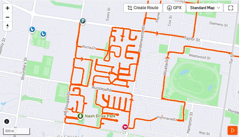 Strava log of my weekend run