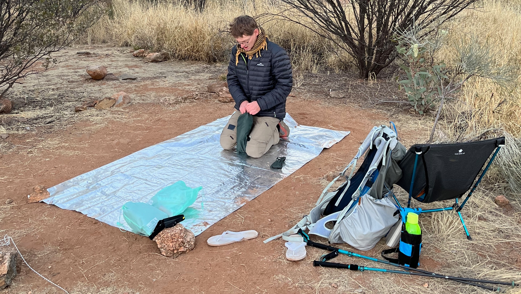 More my speed. Tarp and groundsheet.`