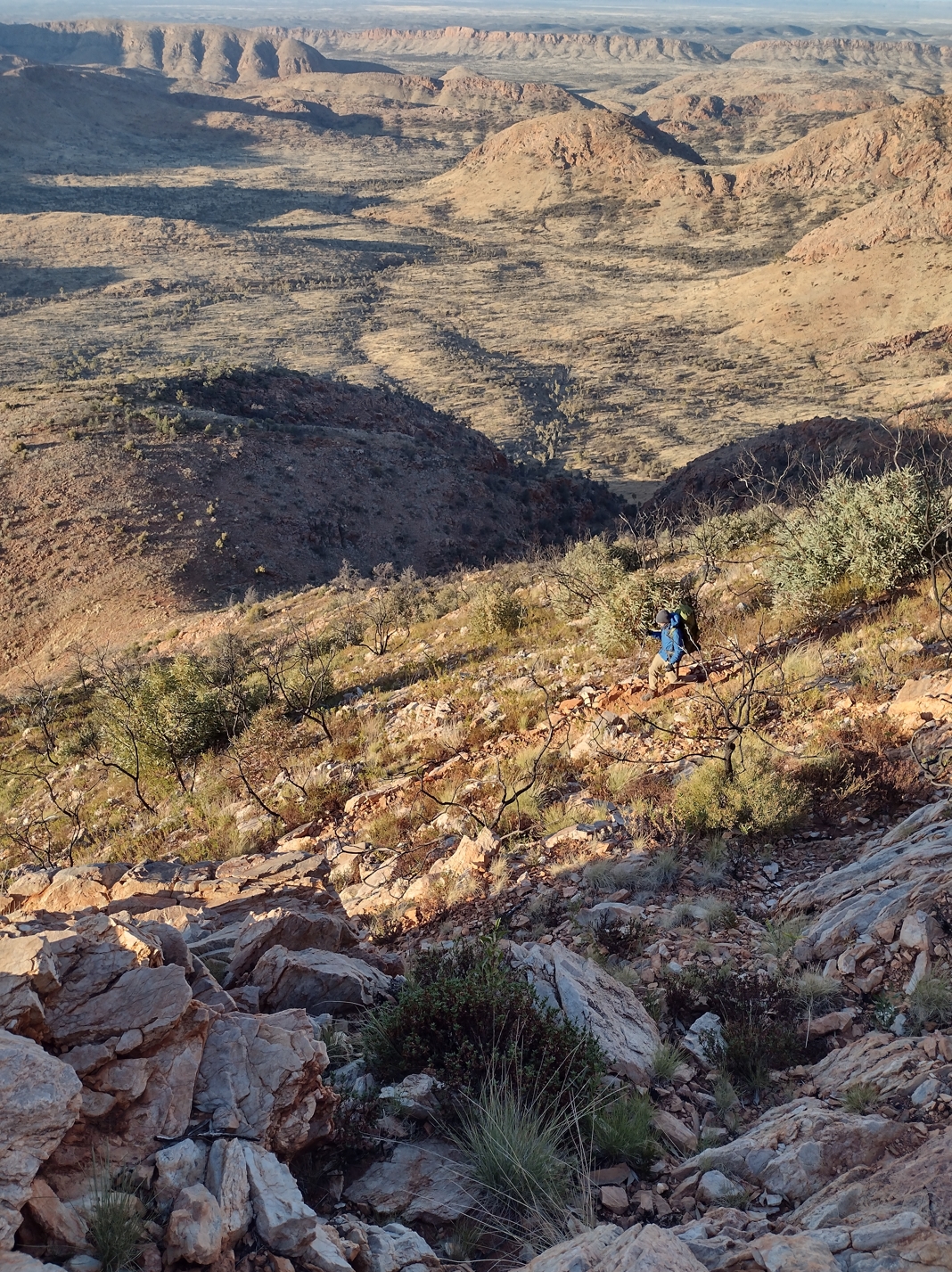 Phil carefully negotiating the switchbacks.