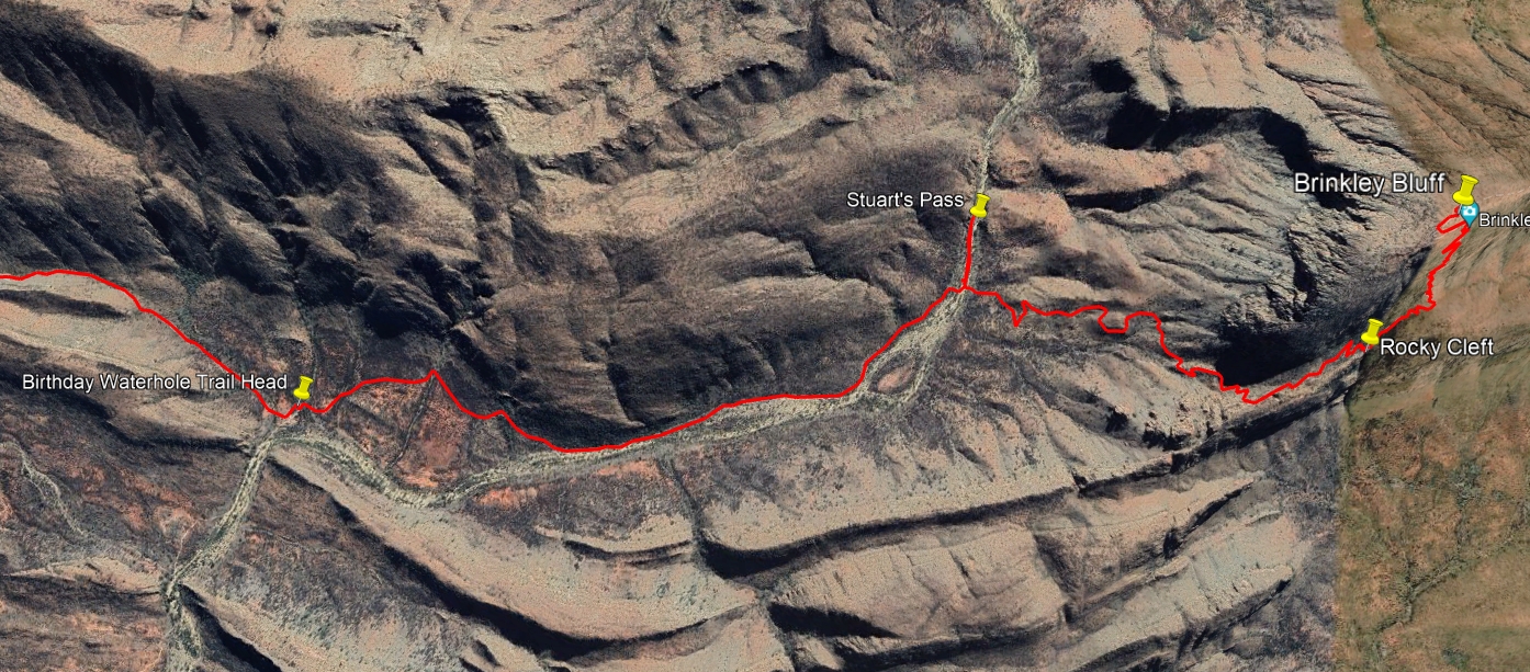 Brinkley to Birthday Waterhole.