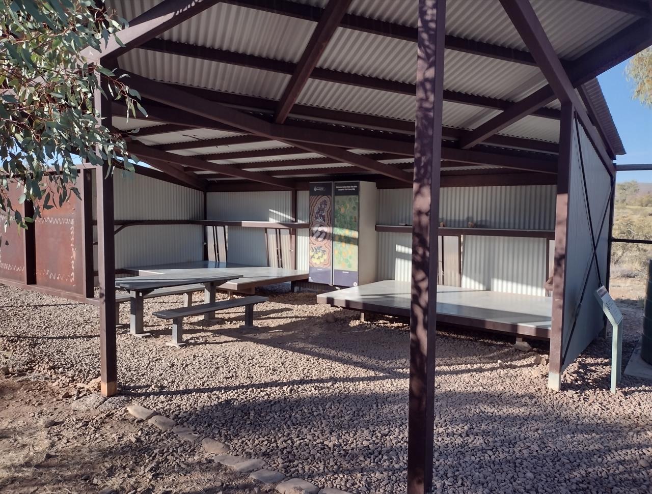 Finke River Trail Head shelter.