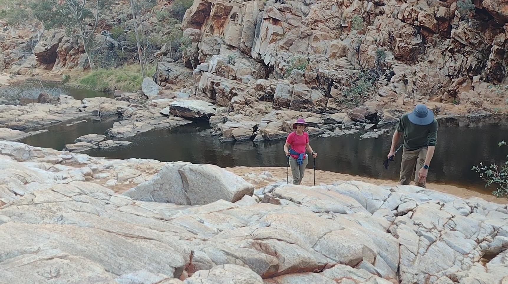 Elise and Phil exploring Redbank.