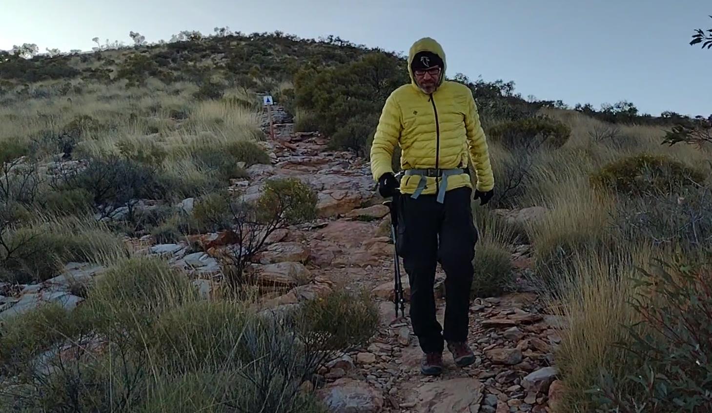 Fraser on the descent.