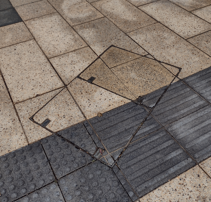 Camouflaged manhole cover