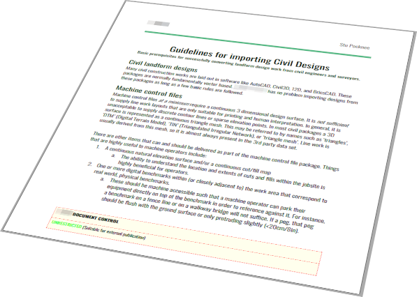 Guidelines for importing Civil Designs
